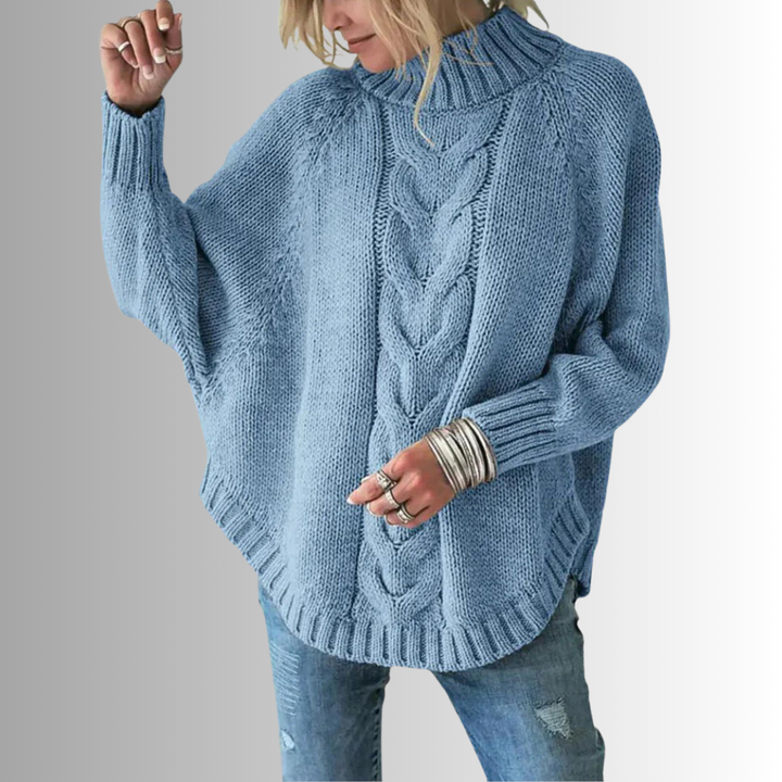Elysian | Knitted pullover with cable pattern