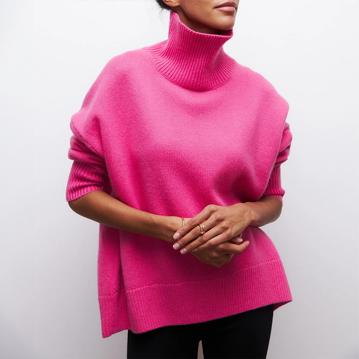 Amelia | Elegant knitted Roll Neck Jumper